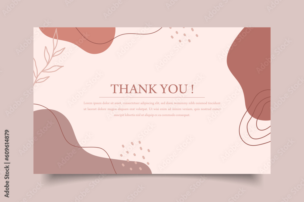 thanks you modern card template design thanks you modern card template design