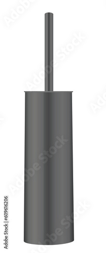 Metal toilette brush. vector illustration
