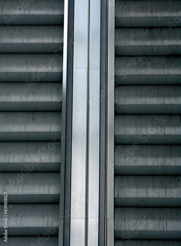 Escalator in office district in Berlin, Germany.