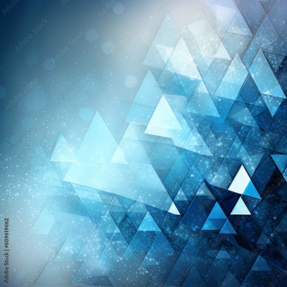 Obraz premium Background abstract blue and white triangle