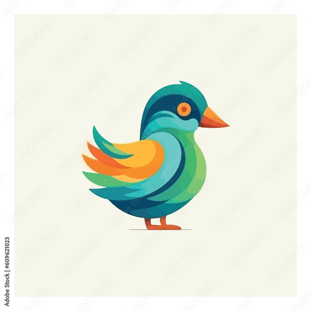 Bird shape mascot logo for health product company Bird shape mascot logo for health product company