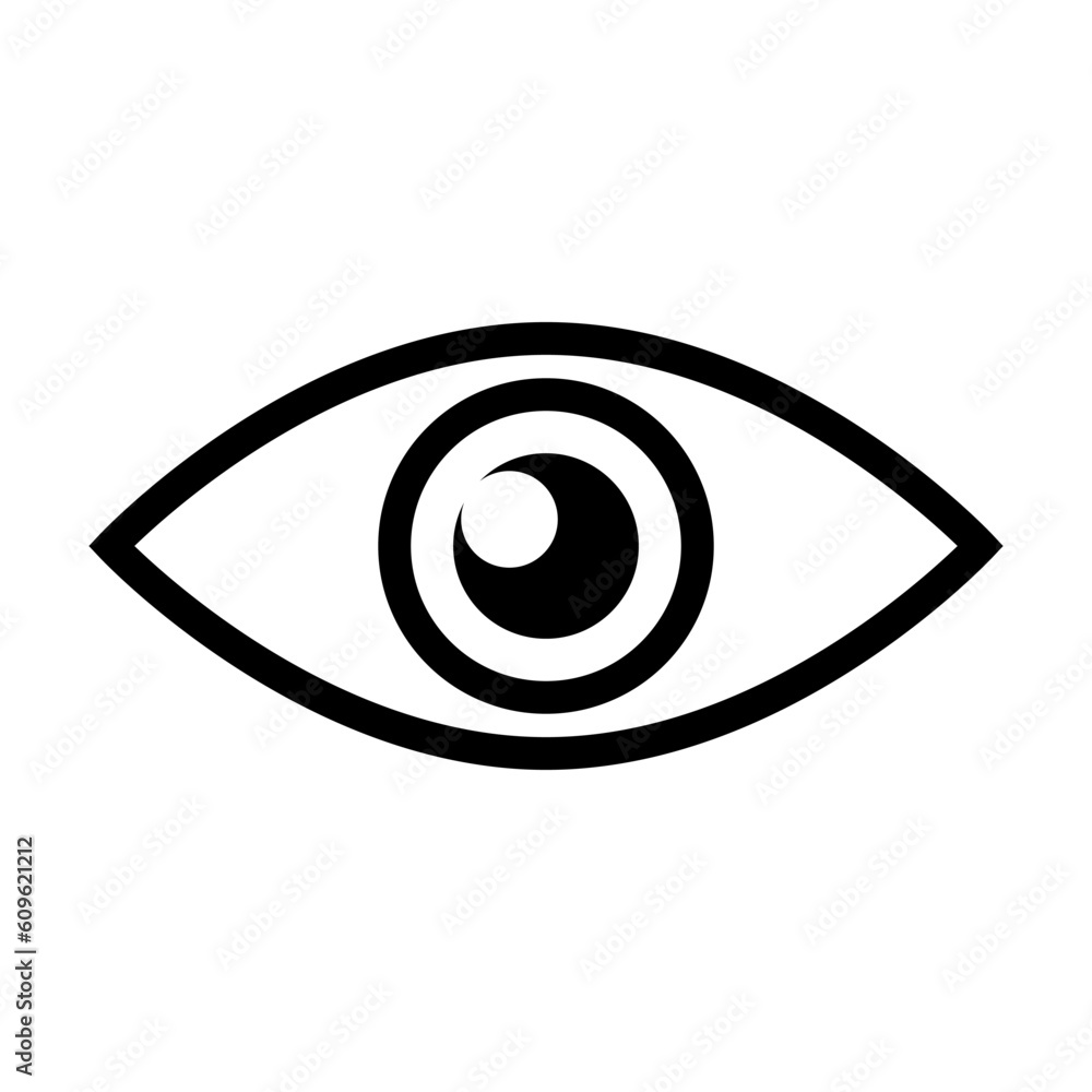 Simple beautiful eye icon. Vector. Simple beautiful eye icon. Vector.