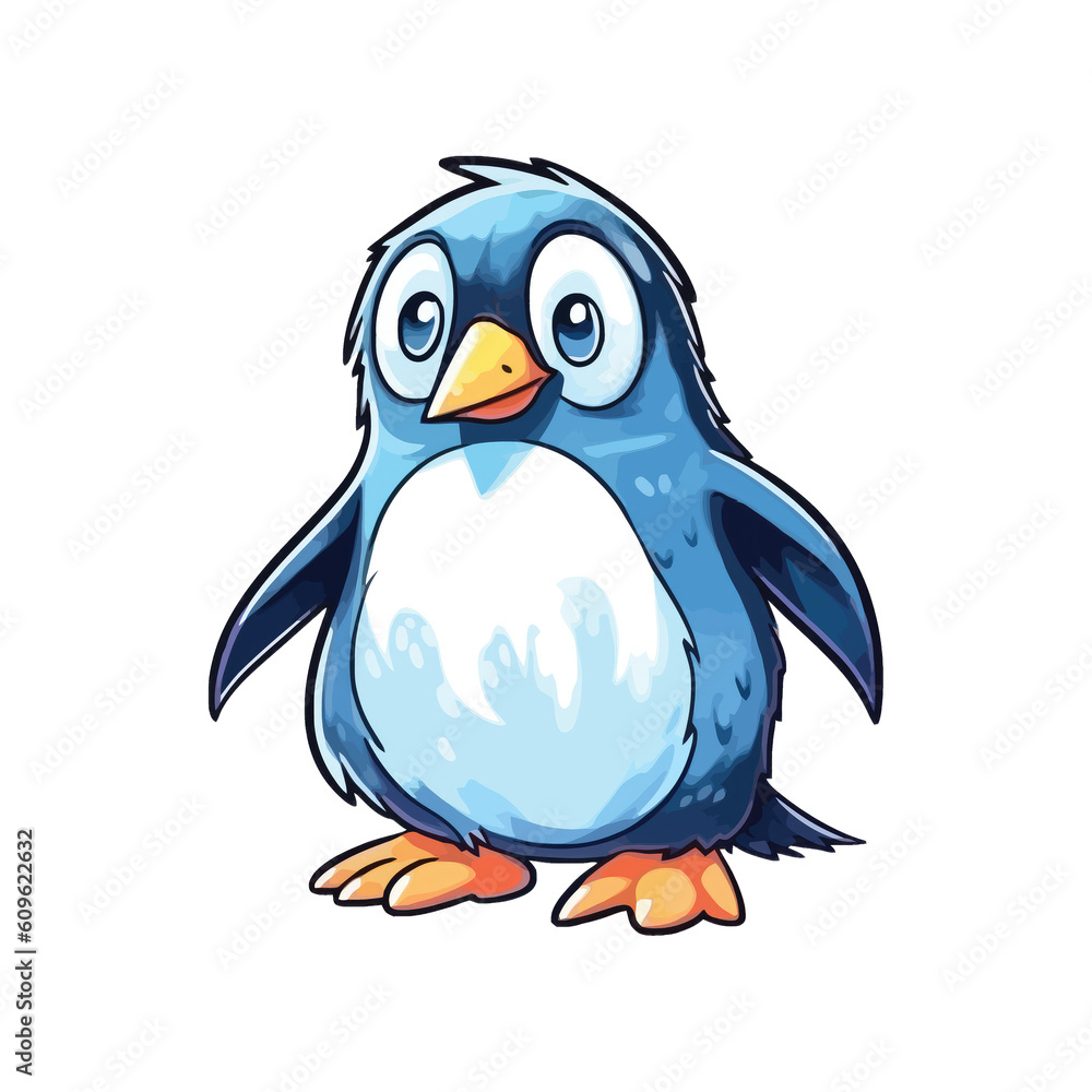Adorable Penguin: Cute 2D Penguin Illustration Adorable Penguin: Cute 2D Penguin Illustration