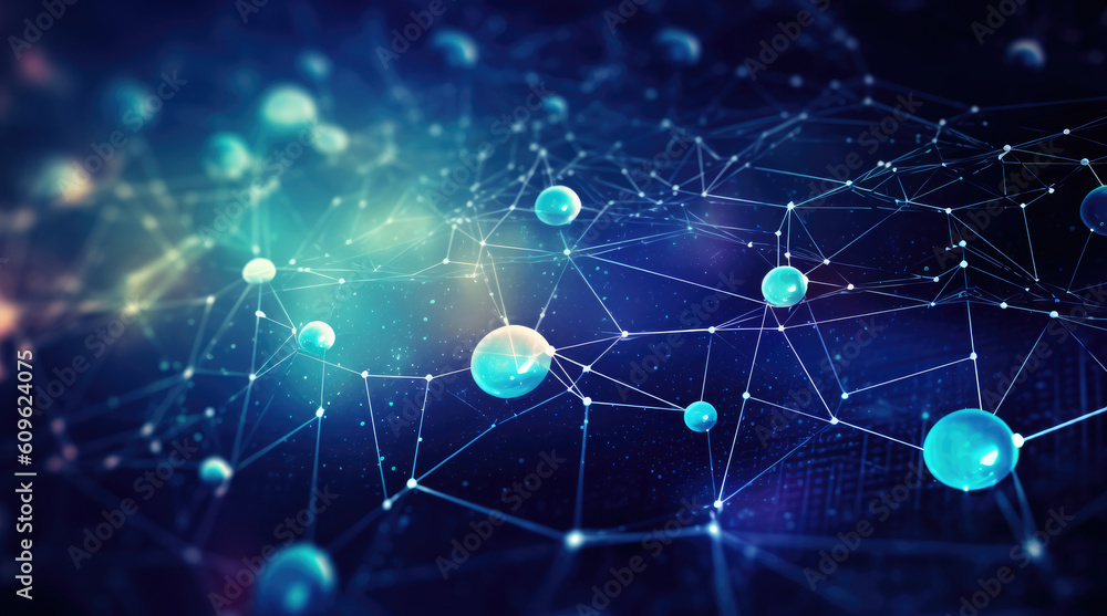 Technology network background Technology network background