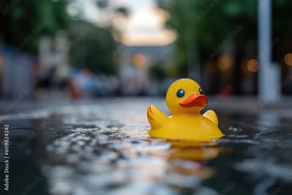yellow rubber duck in the water yellow rubber duck in the water