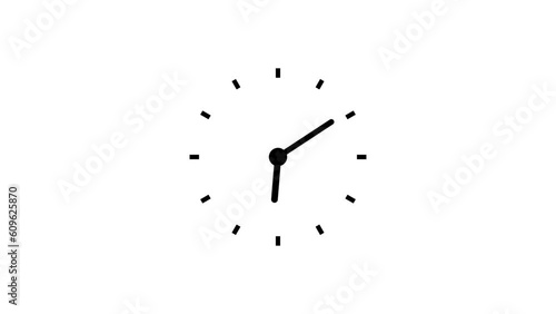 Analog clock spinning animation, alpha channel included.