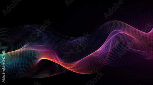 Abstract Flowing Pattern Of Light Background.