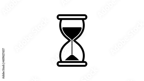 Hourglass animation, alpha channel included.