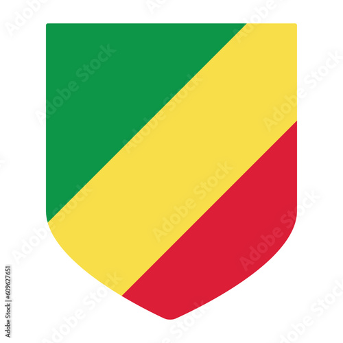 Free Download Congo flag. Flag of Congo in design shape  - GFXLoad