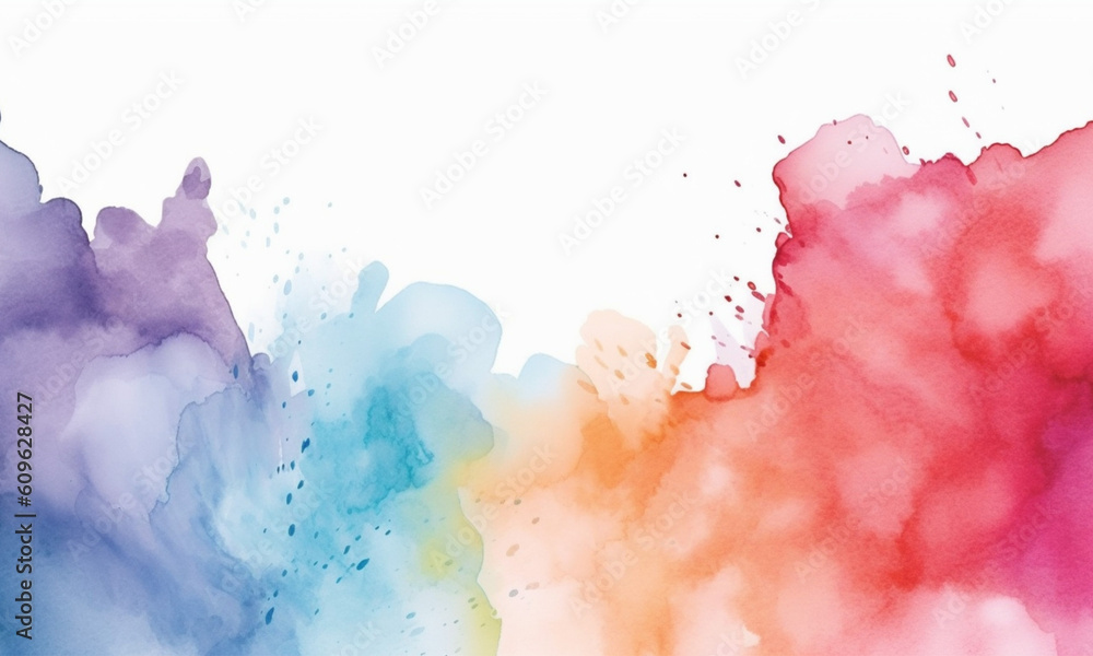 watercolor background. Stain artistic hand-painted vector, template design for banner, poster, card, cover, brochure
