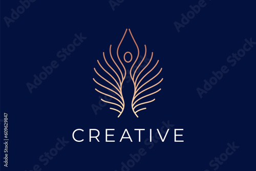 Body Beauty wellness Logo design vector