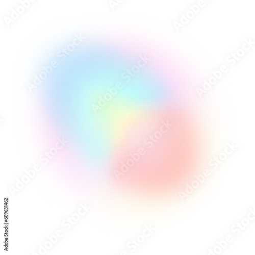 Abstract colorful light effect on transparent background