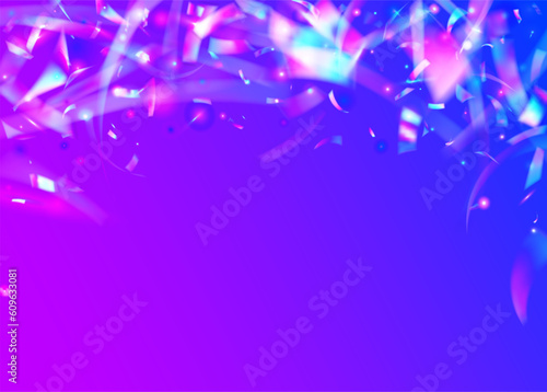 Holographic Sparkles. Retro Prism. Bright Foil. Unicorn Art. Rainbow Texture. Falling Effect. Metal Multicolor Template. Pink Party Tinsel. Blue Holographic Sparkles
