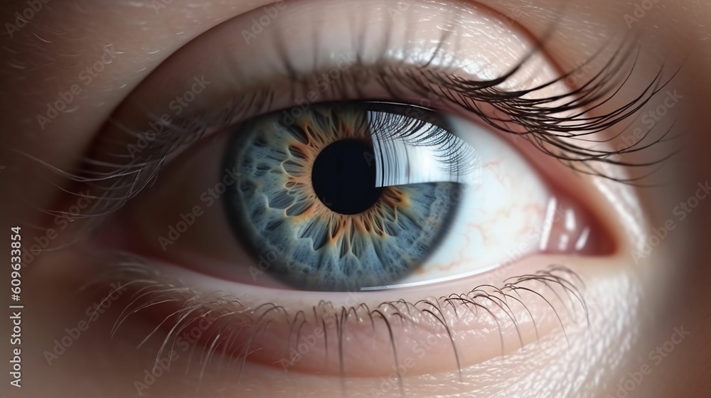 Obraz premium Ethereal Depths: A Captivating Glimpse into Azure Vision