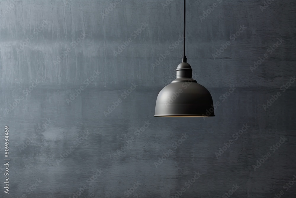 Obraz premium 0458. Pendant light in front of dark wall. Generative AI