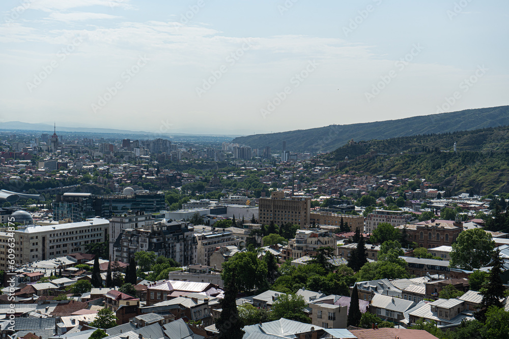 Tbilisi's cityscape from the Mtatsminda hill