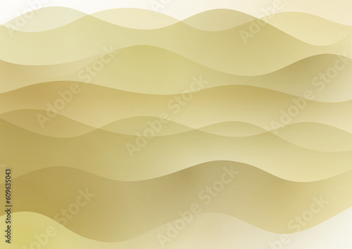 きらめく、流れる、曲線のイメージ　ゴールド