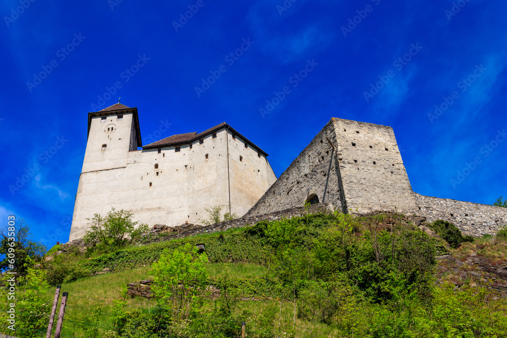 Gutenberg Castle in town of Balzers, Liechtenstein
