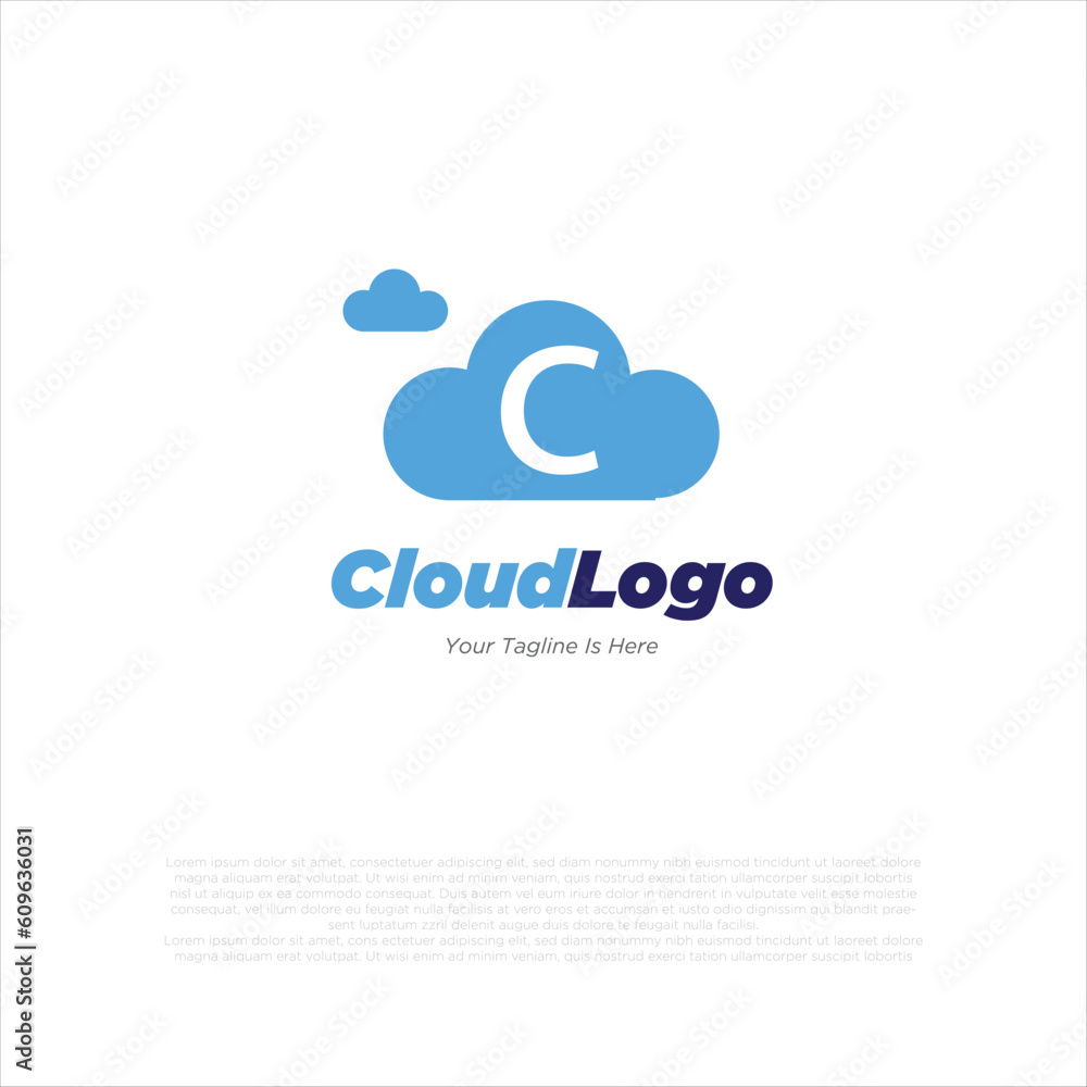 Cloud logo template vector illustration Cloud logo template vector illustration