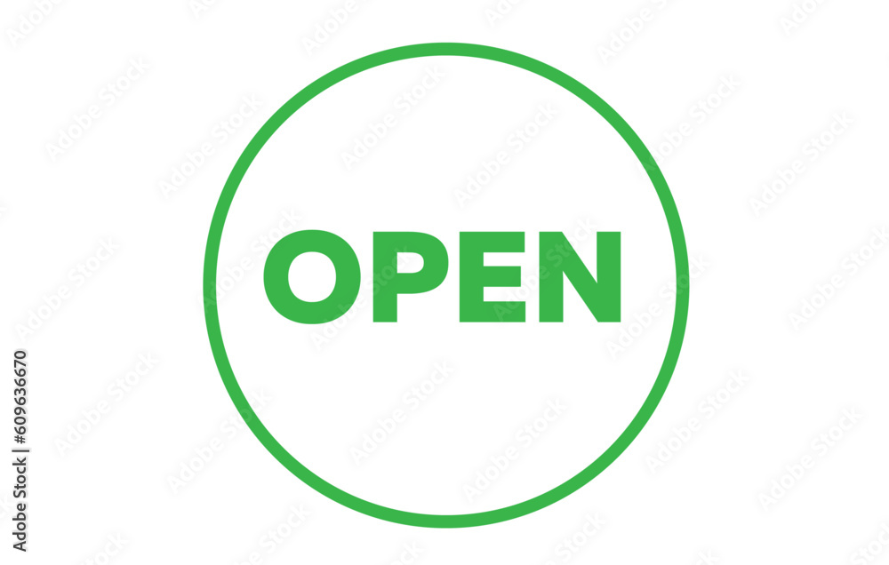 Permanent and much needed text OPEN for the entrance to any room, for the door, green, and you can also easily change the color Permanent and much needed text OPEN for the entrance to any room, for the door, green, and you can also easily change the color