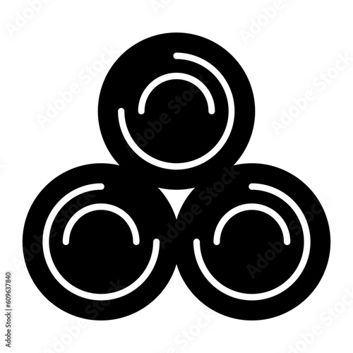 Hay Ball Glyph Icon