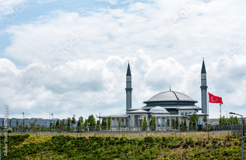 Istanbul Airport Ali Kuscu Mosque in Istanbul, Turkey. The world's first 'Leed Gold Certified' mosque.