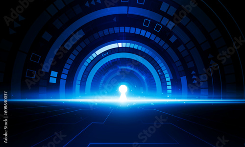 Abstract Door open Light background Hitech communication concept innovation background vector design.