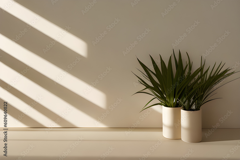 Concept design of the room in a minimalist style, mockup for advertising with empty space. Generative AI Concept design of the room in a minimalist style, mockup for advertising with empty space. Generative AI