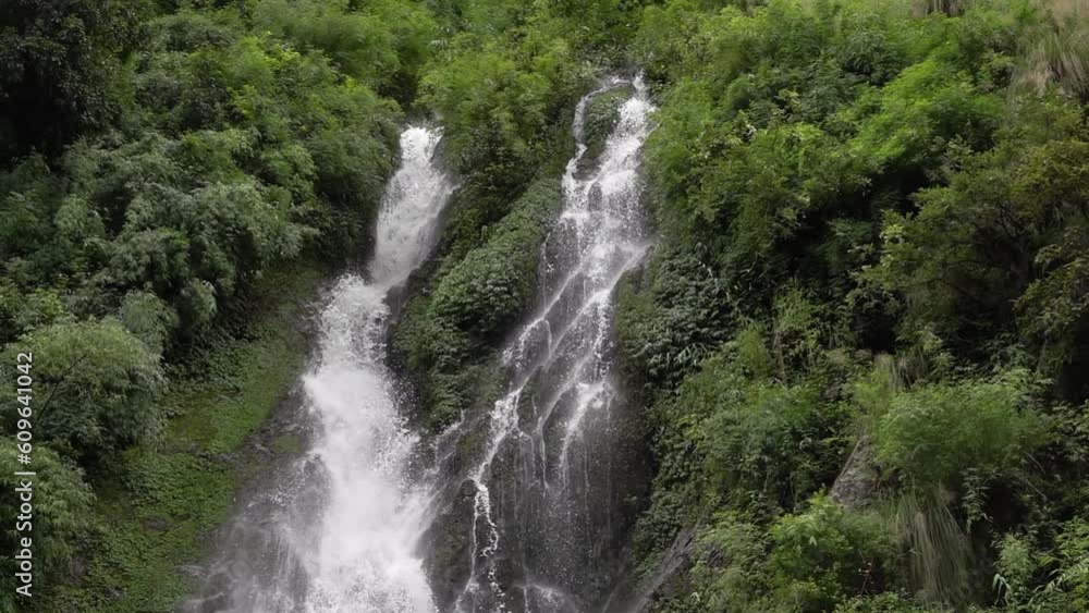 Waterfall flowing between trees and rainforest vegetation
langtang region nepal, 2023
Waterfall flowing between trees and rainforest vegetation
langtang region nepal, 2023