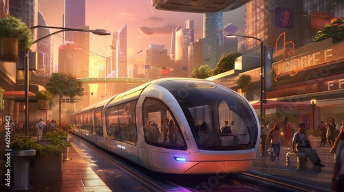 Electric train, generative AI