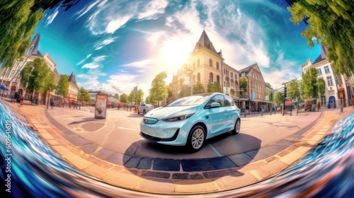 Electric car display, generative ai