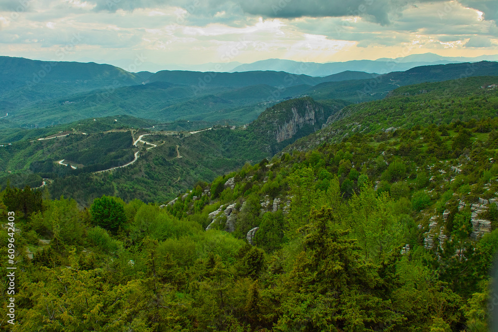 the Vikos canyon at the Zagoria in Greece
