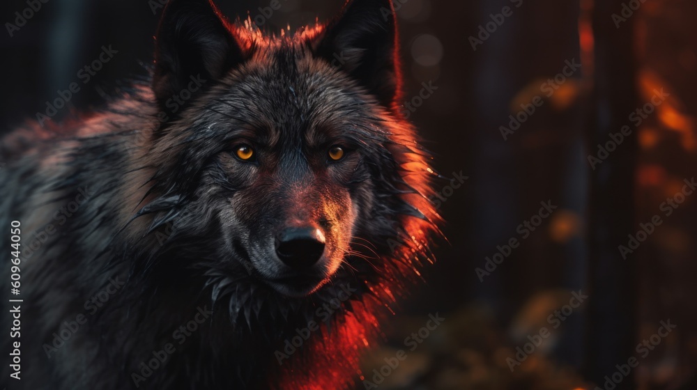 portrait of a wolf portrait of a wolf