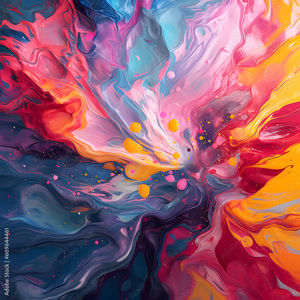 Abstract colorful background in 4K