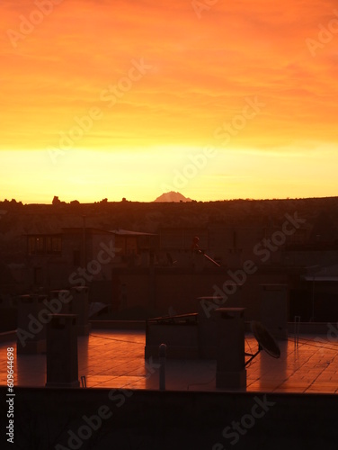 sunset over the city 3