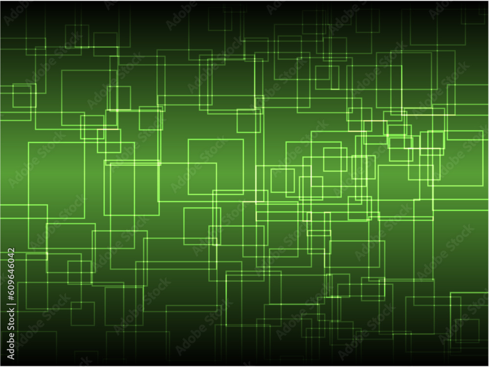 Cyber ​​background material (green)