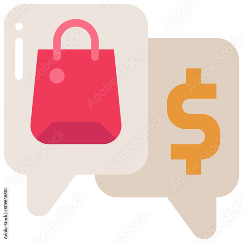 dealing flat icon