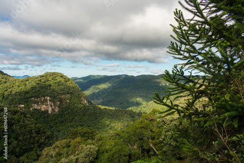 View from Mirante da Solidao  Solitude Viewpoint  at the Ronda Municipal Natural Park in Sao Francisco de Paula  South of Brazil