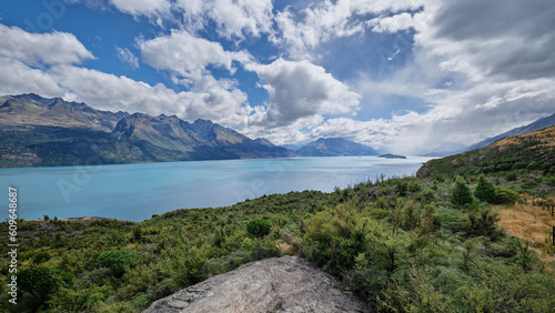 Tourist viewpoint along Glenorchy Queenstown Road