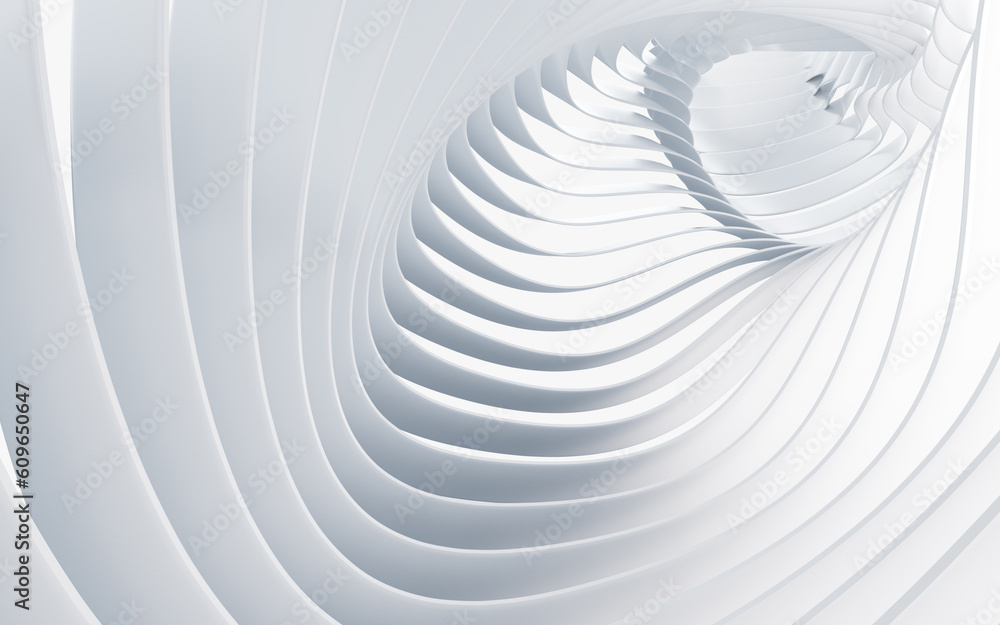 White abstract indoor architecture, 3d rendering. White abstract indoor architecture, 3d rendering.