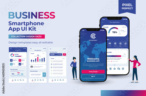 Mobile Application Design Templates Set