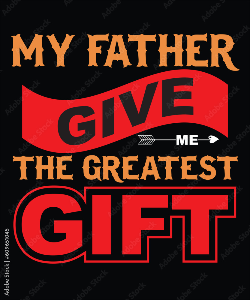 Fototapeta premium Father t-shirt design 2023