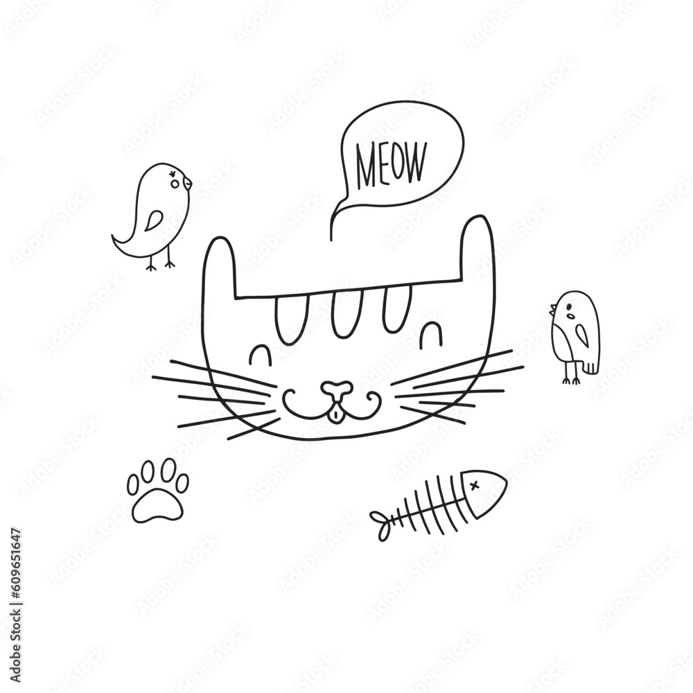 happy cartoon cat 2