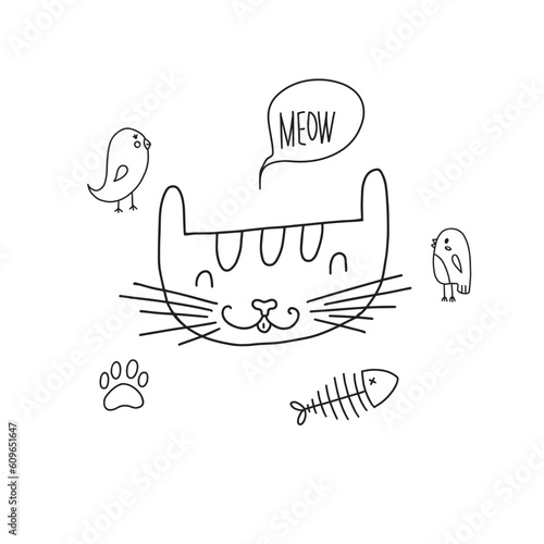 happy cartoon cat 2