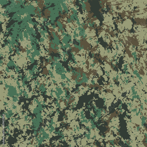 abstract green camouflage uniform pattern for military operation in the jungle