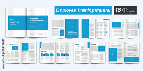 Employee Training Manual HR Employee Handbook Employee Handbook Design	