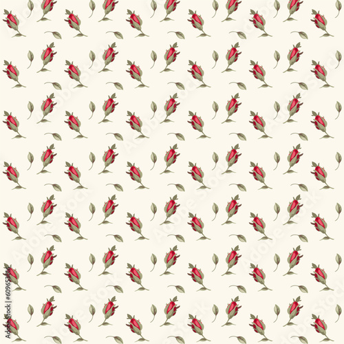 seamless background with hearts