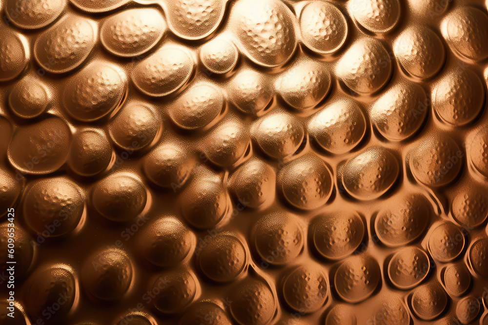 Brown bumpy shiny background, generative AI Brown bumpy shiny background, generative AI