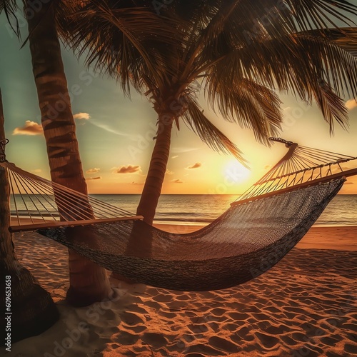 hammock on the beach © Jan