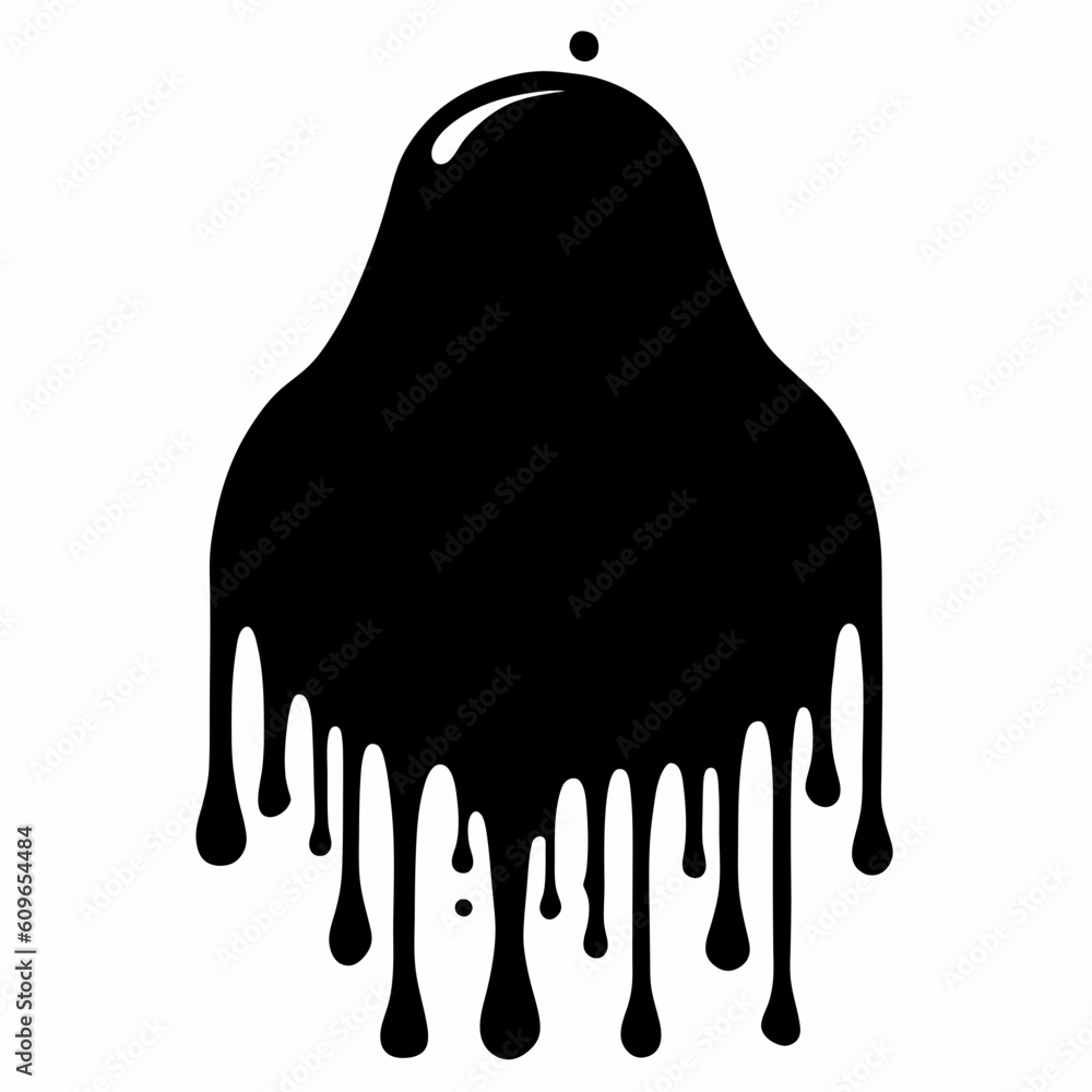 Dripping ink Vector illustration Chocolate drop Black Dripping liquid Dripping ink Vector illustration Chocolate drop Black Dripping liquid